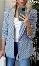ZARA Check Blazer Preppy