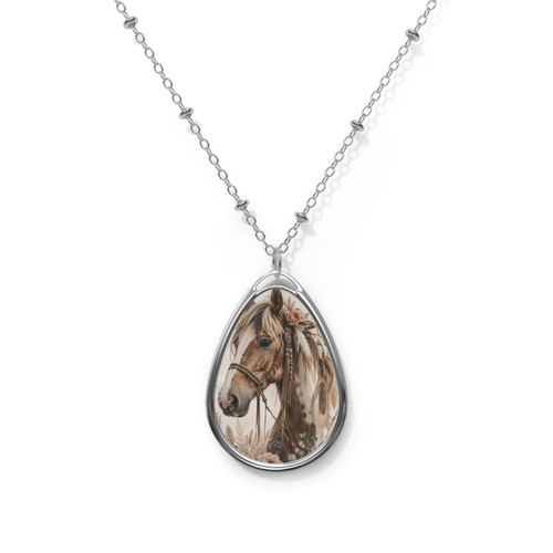 Collana ovale cavallo - , palomino