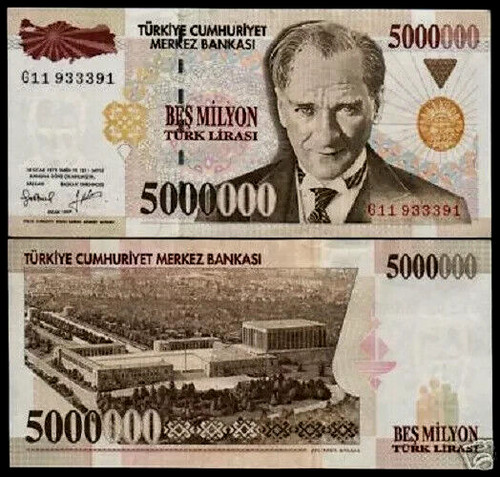 Turchia 000 lire 5 - turchia,