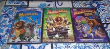3 DVD nuovi MADAGASCAR 1 + 2 +