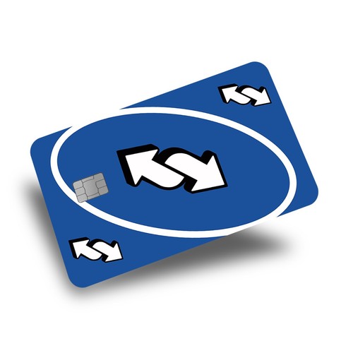 Adesivo uno reverse credit - adesivo,