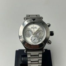Orologio Vintage SUB Chrono Quarzo Giappone Donna Acciaio Inox Quadrante Argento