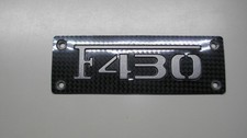 FERRARI 430 F430 CAR MODEL PLATE CARBON CARBONIO PLACCA MODELLO 68872700
