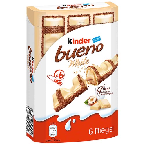 Kinder bueno white barrette - kinder, 6