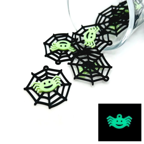Charms web nero con ragno - charms,