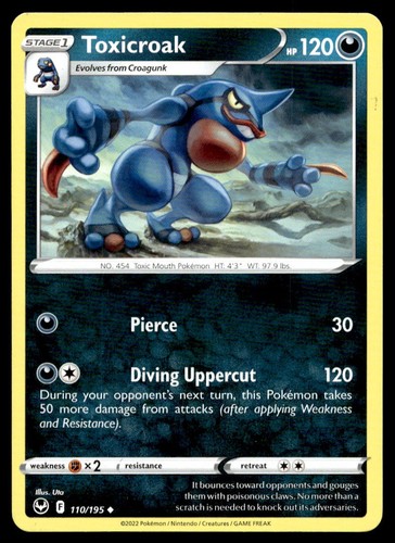 Carta pokemon toxicroak - pokemon,