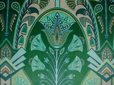 Arte Deco Festival Smeraldo Verde Peluche Velluto Tessuto Tenda Fodera Cuscino