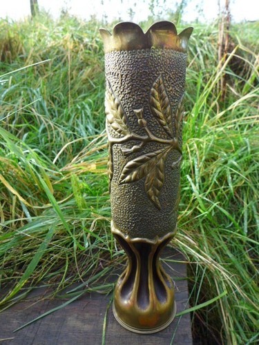 Ww1 trench art vase collector - ww1,