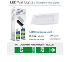 Lampada emergenza tac led - emergenza, v-tac