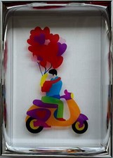 Secret love Plexiglass Marco Lodola Opera SERIGRAFIA Firmata Numerata cn Cornice