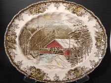 VINTAGE VASSOIO PORCELLANA