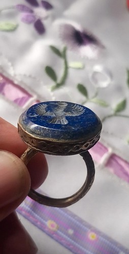 Vecchio anello sigillo afhgano - anello,