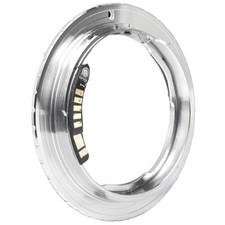 ANELLO ADATTATORE OBIETTIVO NIKON AI AF SU CORPO CANON EOS con CHIP conferma