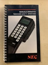 NEC radiomobile serie 11. ETACS italia. manuale operativo. Istruzioni