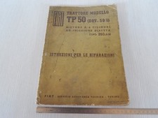 MANUALE ORIGINALE RIPARAZIONE ORIGINALE 1954 CAMION TRATTORE FIAT TP50 TP 50