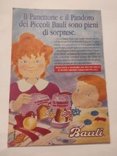 Inserto pubblicità 1989 Il panettone e il pandoro dei piccoli Bauli sorprese