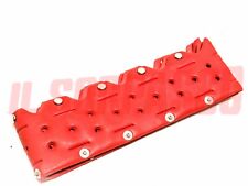 COPRI VOLANTE ROSSO BOTTONI CROMATI FIAT 500 600 850 124 125 126 127 128 A112