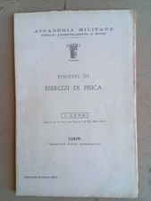 Sinossi di Esercizi di Fisica I Anno - Accademia Militare 1968