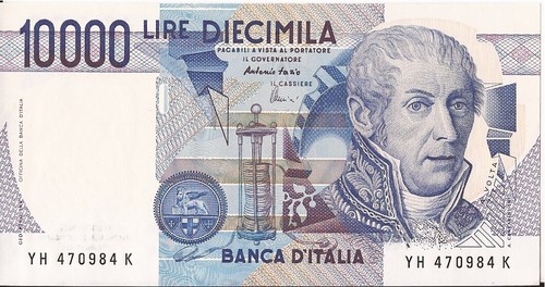 10000 lire volta lettera - 10000,