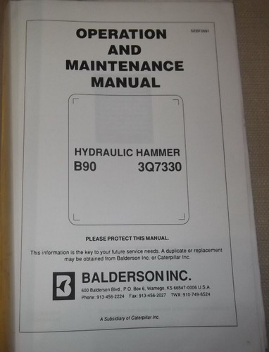 Balderson b90 manuale - balderson,