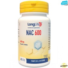 Long Life Nac 600 mg - 60 caps Antiossidante naturale