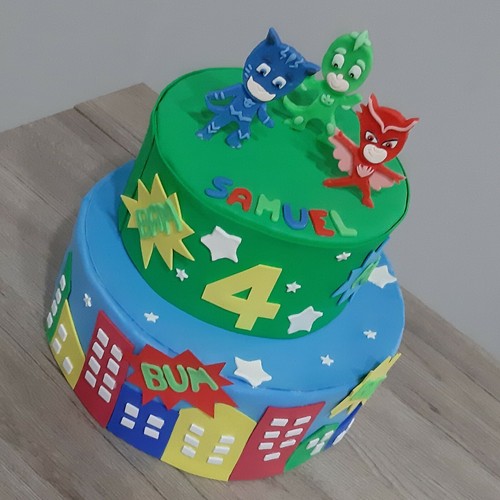 Torta finta scenografica fimo - torta,