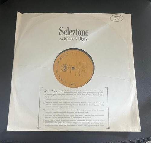 Disco vinile selezione dal - 33,