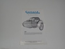 GARRARD CARROZZINI SIDECAR PER MOTO NO VESPA BROCHURE DEPLIANT PROSPEKT (X18)