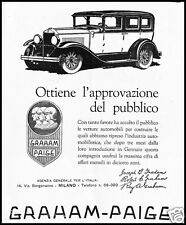 PUBBLICITA' 1928 AUTO GRAHAM