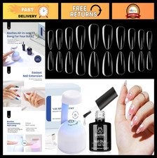 500pcs Clear Almond Gel Nail
