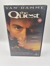 THE QUEST VHS - Ex Rental Big Box Van Damme PAL UK Video VGC