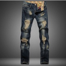 Jeans uomo strappati effetto