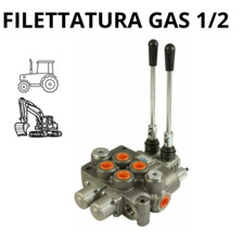 Distributore Oleodinamico Per Trattori 2 Leve Doppio Effetto 1/2 Pollice 80LT