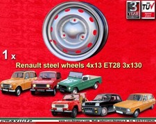 Cerchio acciaio renault r4 - 1,