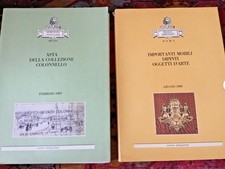2 CATALOGHI  ASTE  SEMENZATO  : Dipinti , Mobili , Collezione Colonnello ….