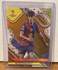 Marc Bernal 2024-25 Topps Finest UCC rifrattore oro RC 43/50