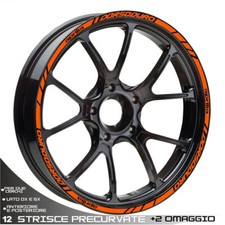 PROFILI ADESIVI SPORT CERCHIO RUOTA PER per APRILIA SMV DORSODURO 750 1200 ARANC