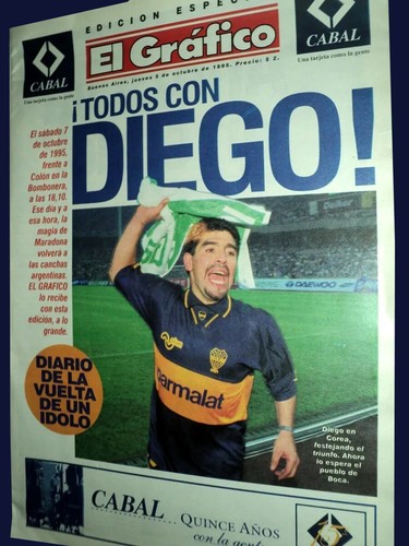 Diego maradona returns - maradona, boca