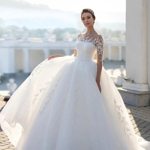 Abiti sposa maniche - maniche, lunghe
