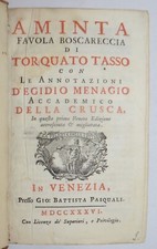 AMINTA – ediz. 1736 – Tasso