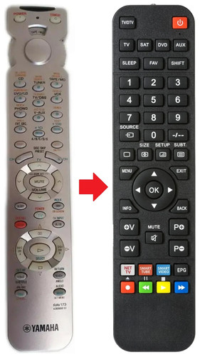 Telecomando adatto per yamaha - telecomando,