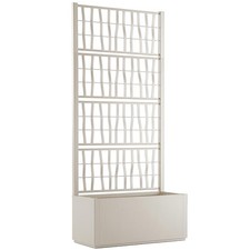 Fioriera alta cm 175 con vaso largo cm 80 Spalliera Grigliata separe' gesso grat