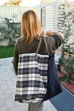 Borsa cucita mano stoffa - a,