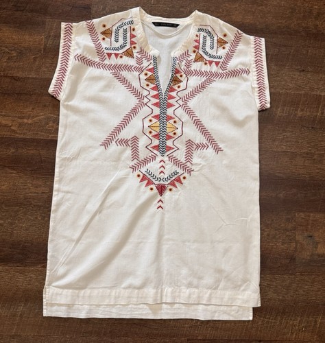 Top tunica boho ricamato basic