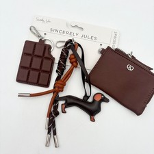 Sincerely Jules Set Regalo 3pz Bassotto Doxie Tavoletta di Cioccolato Portamonete Portamonete