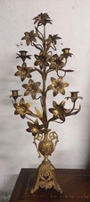 CANDELIERE IN BRONZO DORATO FRANCIA FINE XIX SECOLO