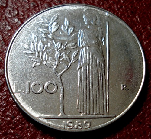 1989 italy 100 lire ef - 1989-r,