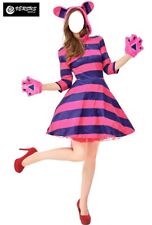 Alice Paese Meraviglie Vestito Carnevale Donna Gatto Cosplay Costume GATTO01