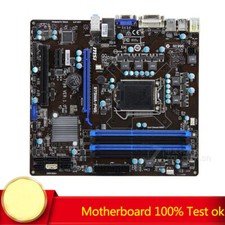 Scheda madre testata per b75ma-p45 lga 1155 ddr3 vga dvi #a6-42
