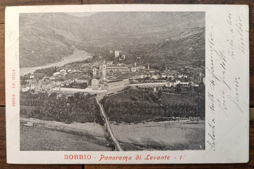 Bobbio 1906 panoramica sulla - bobbio,
